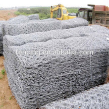 Engranzamento de fio sextavado das cestas dos gabions da malha, engranzamento de fio sextavado da caixa do gabion / caixa gabion galvanizada